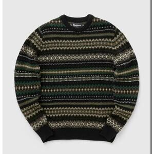 NWT Barbour Case Fair Isle Crew Neck Sweater Men’s Size L 100% Wool